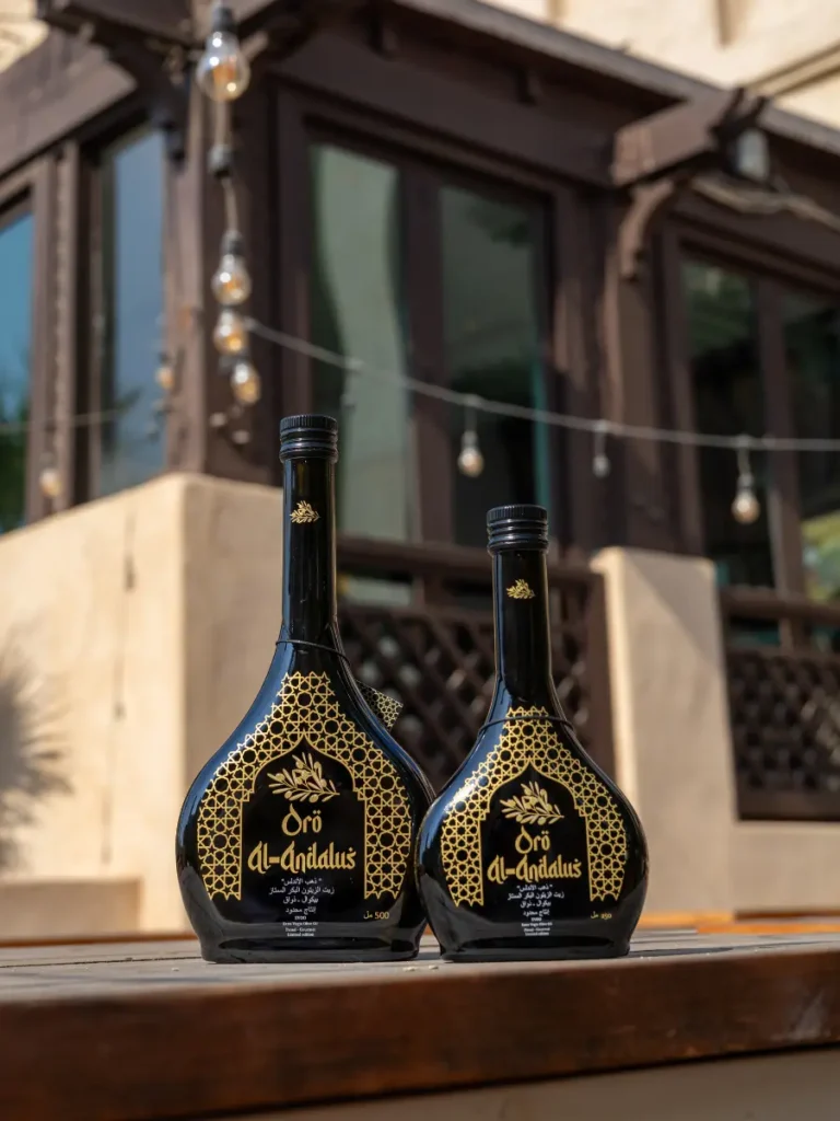 Luxury Spanish extra virgin olive oil bottles in Dubai UAE