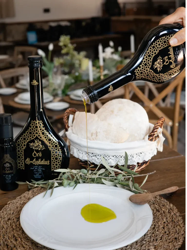 Gourmet Spanish extra virgin olive oil served in Dubai restaurant